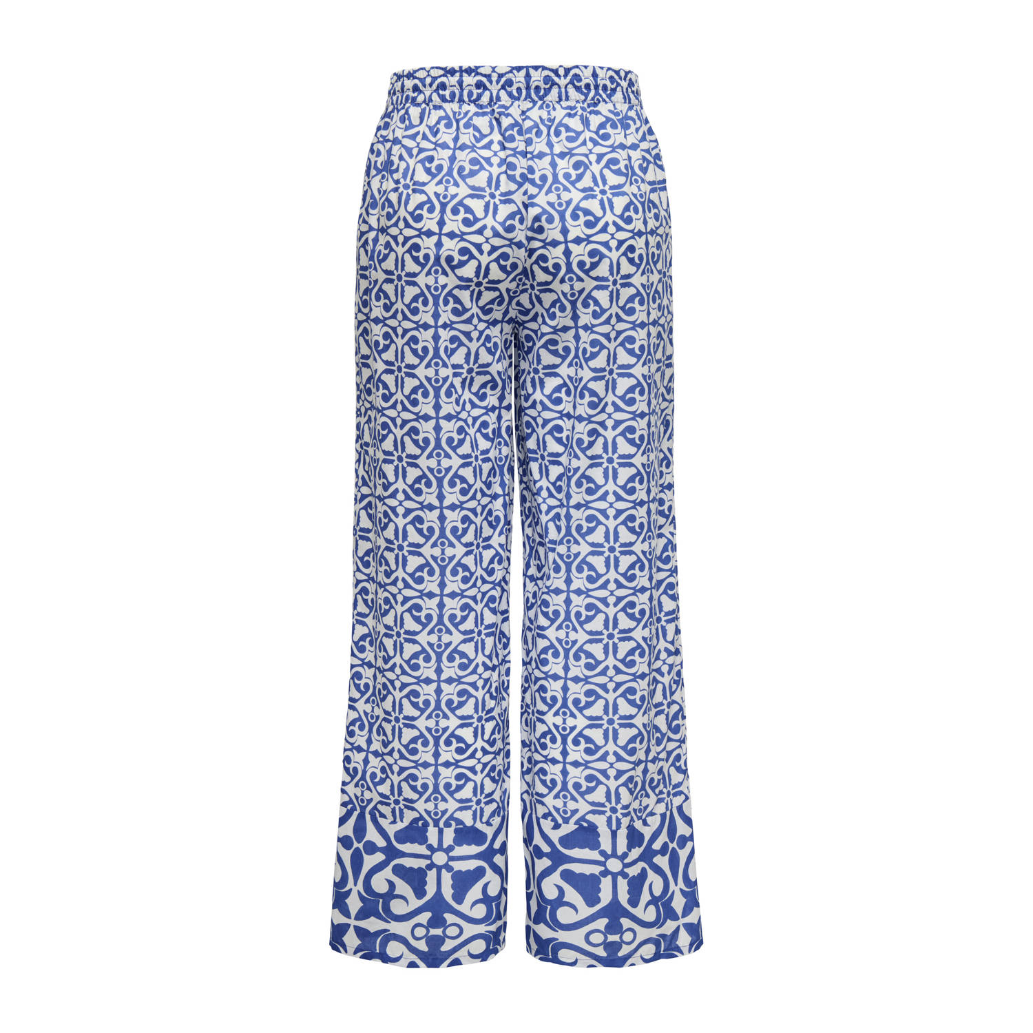 JDY wide leg regular waist casual broek lichtblauw