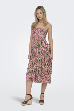 maxi jurk roze