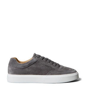   suède sneakers grijs