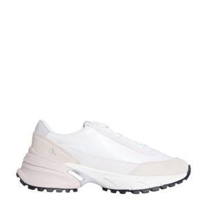 Hike runner nylon sneakers wit/beige