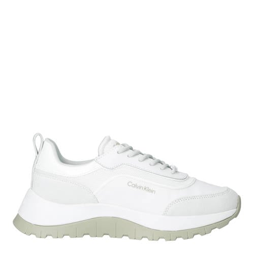 Calvin Klein chunky leren sneakers wit afbeelding