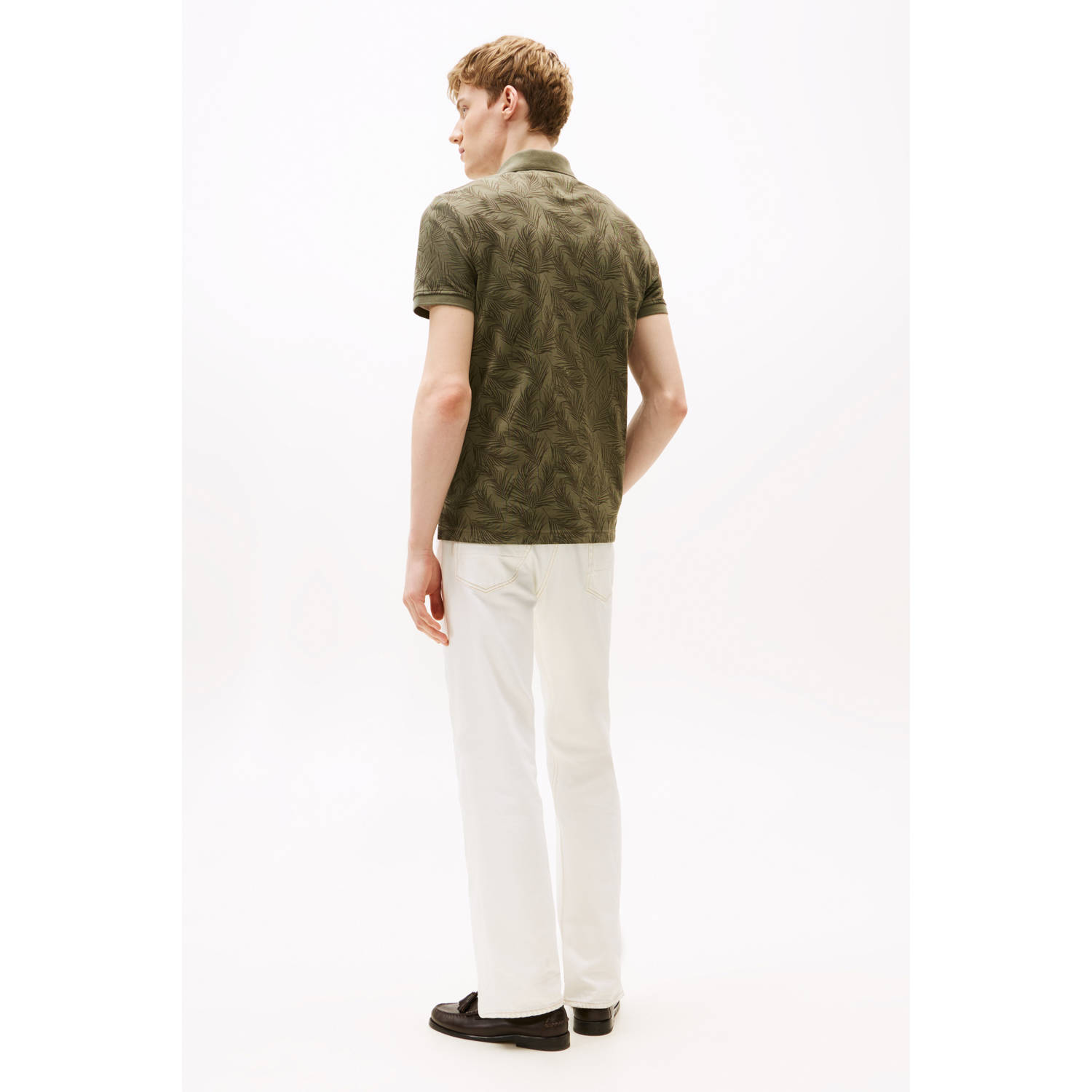 Tommy Hilfiger regular polo olijfgroen