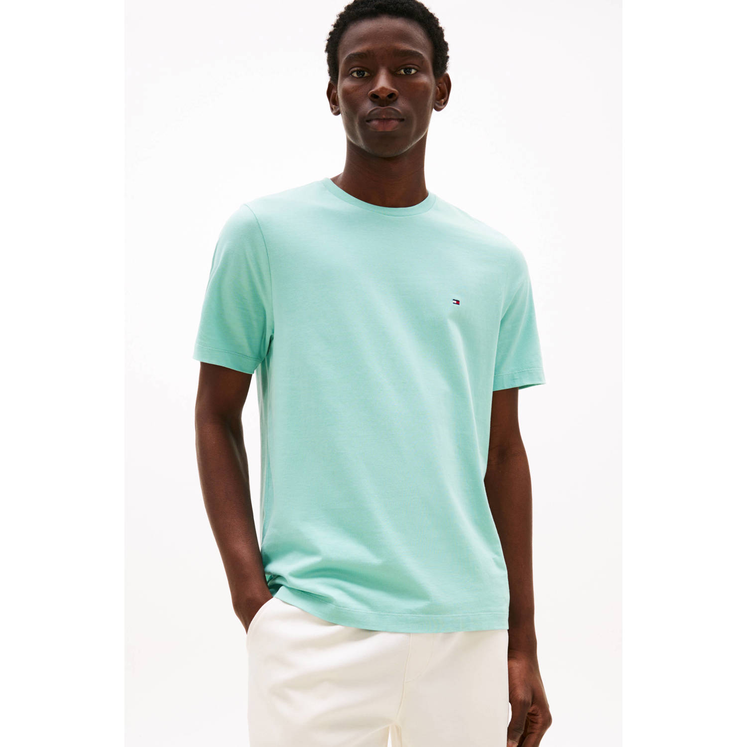 Tommy Hilfiger regular T-shirt mintgroen