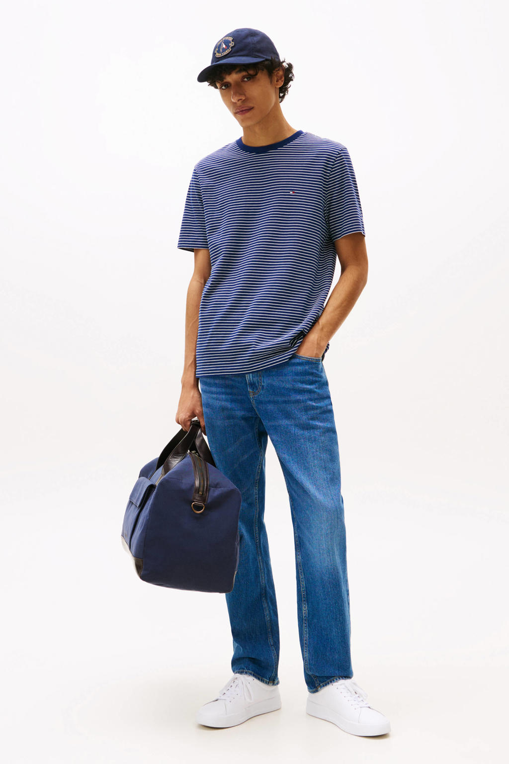 Tommy Hilfiger regular T-shirt donkerblauw