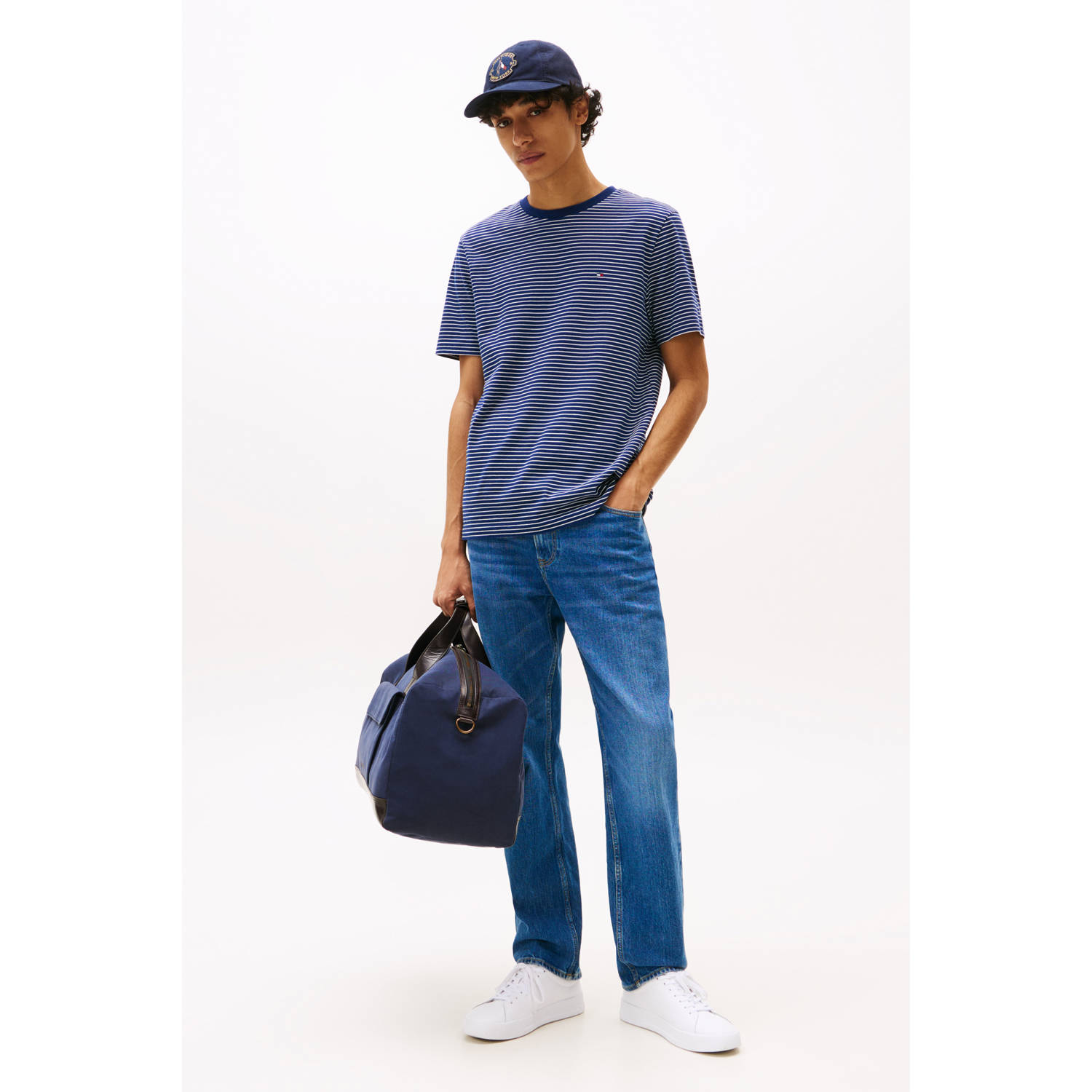 Tommy Hilfiger regular T-shirt donkerblauw