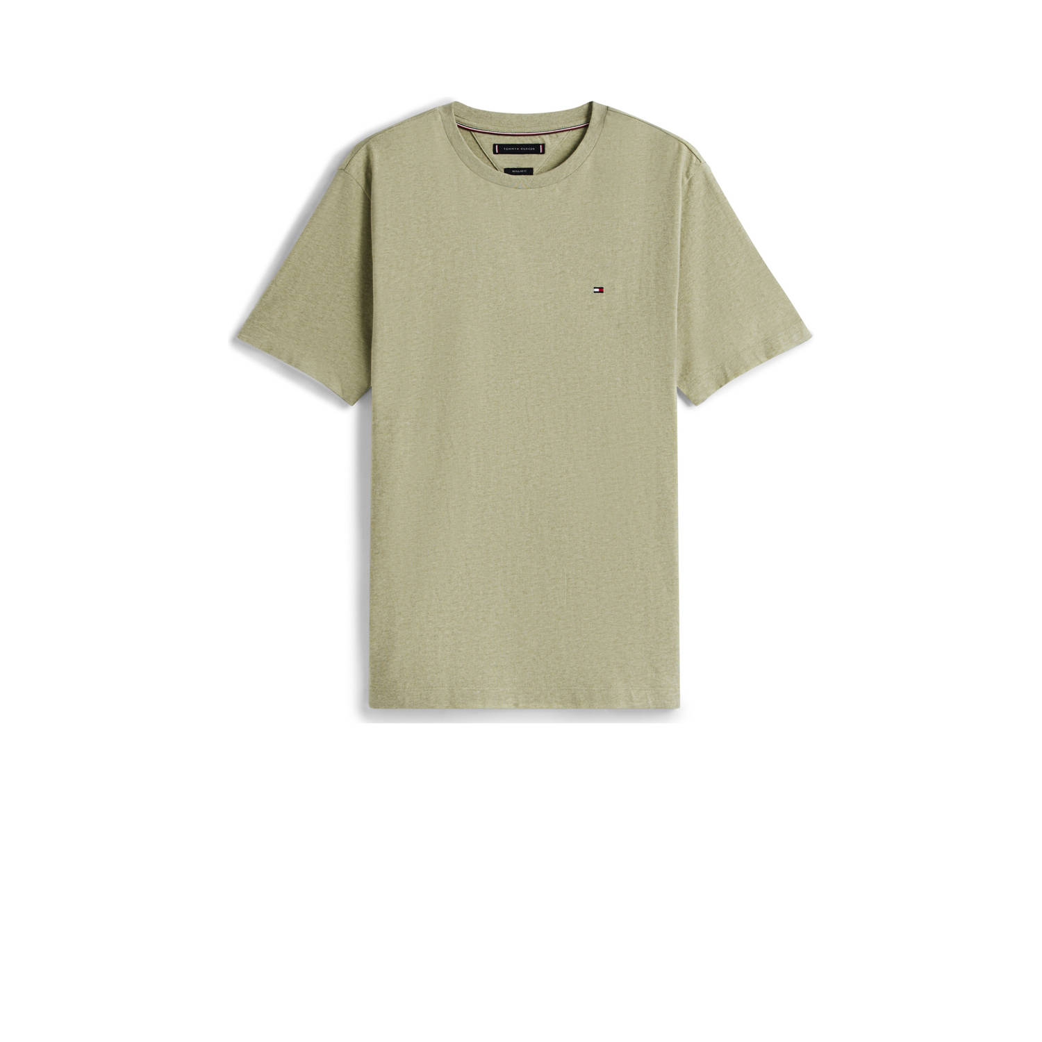 Tommy Hilfiger regular T-shirt lichtkaki