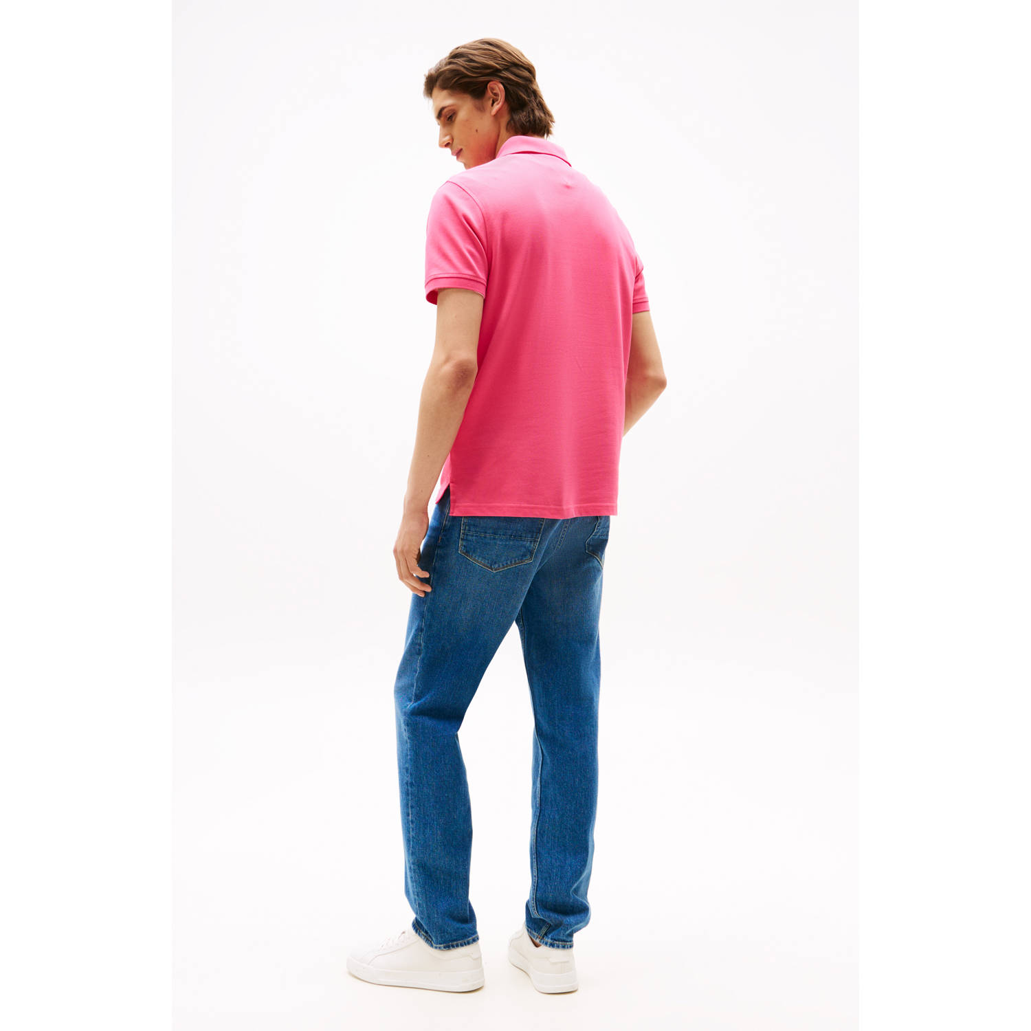 Tommy Hilfiger regular polo roze