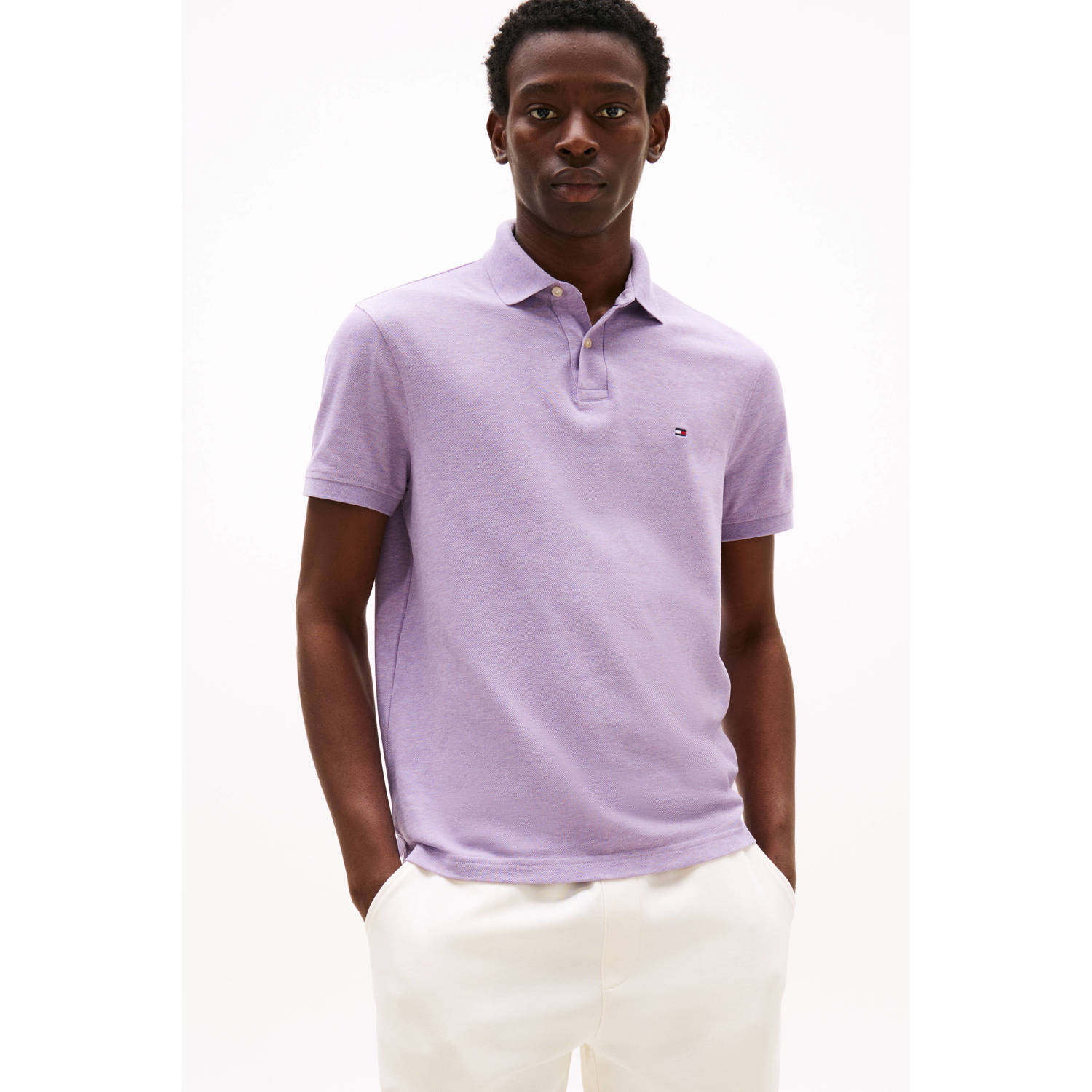 Tommy Hilfiger regular polo lila