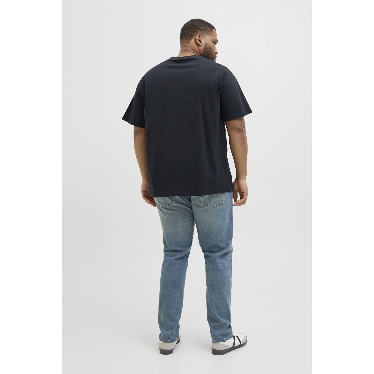 JACK & JONES PLUS SIZE T-shirt donkerblauw