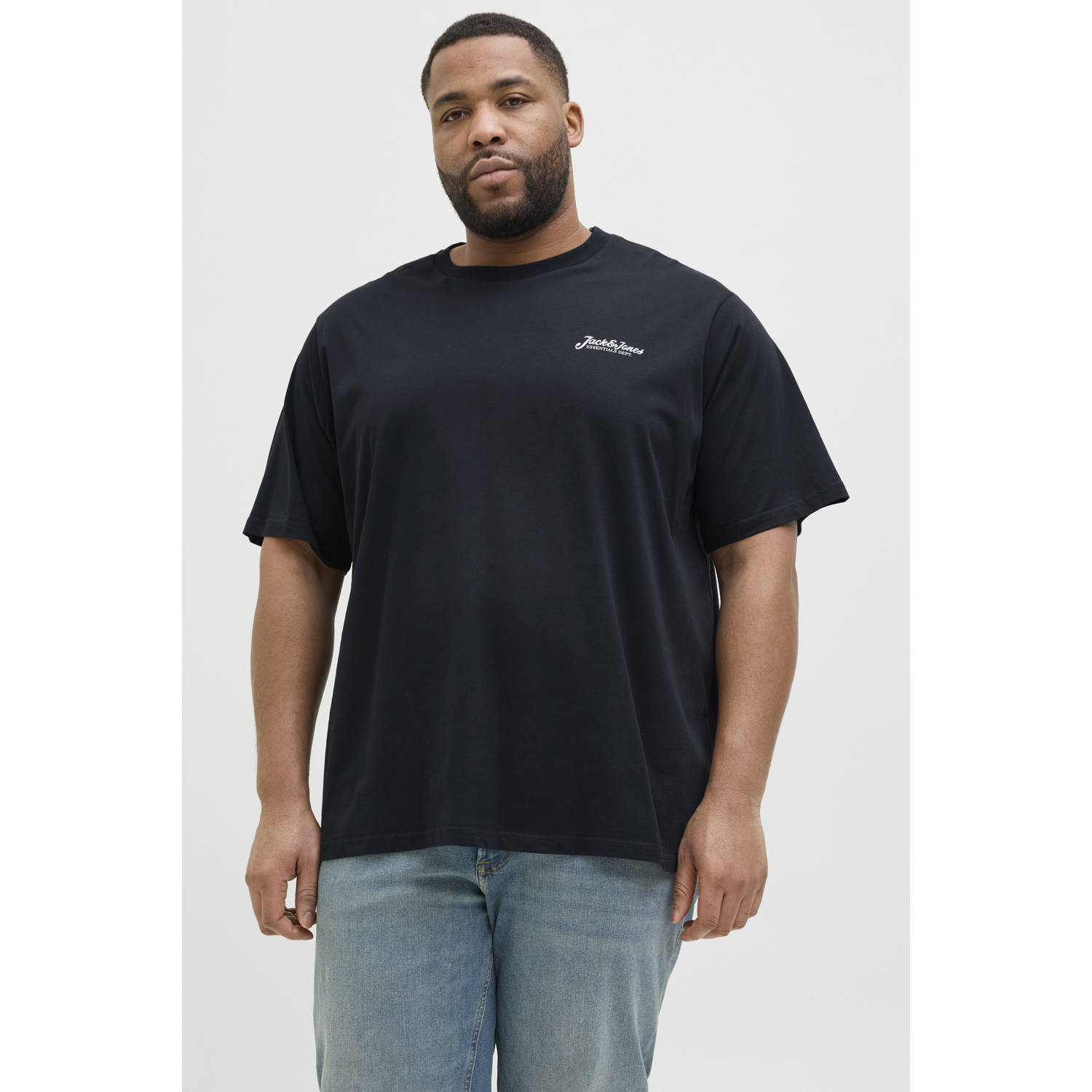 JACK & JONES PLUS SIZE T-shirt donkerblauw