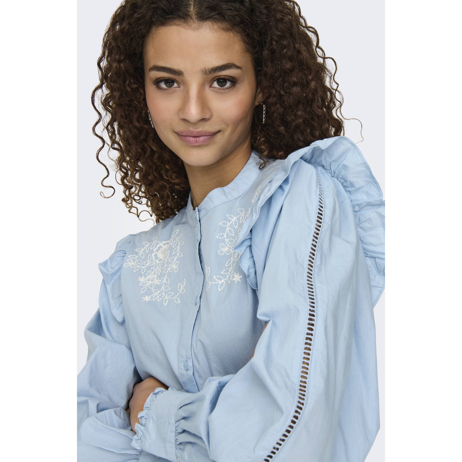 ONLY blouse lichtblauw