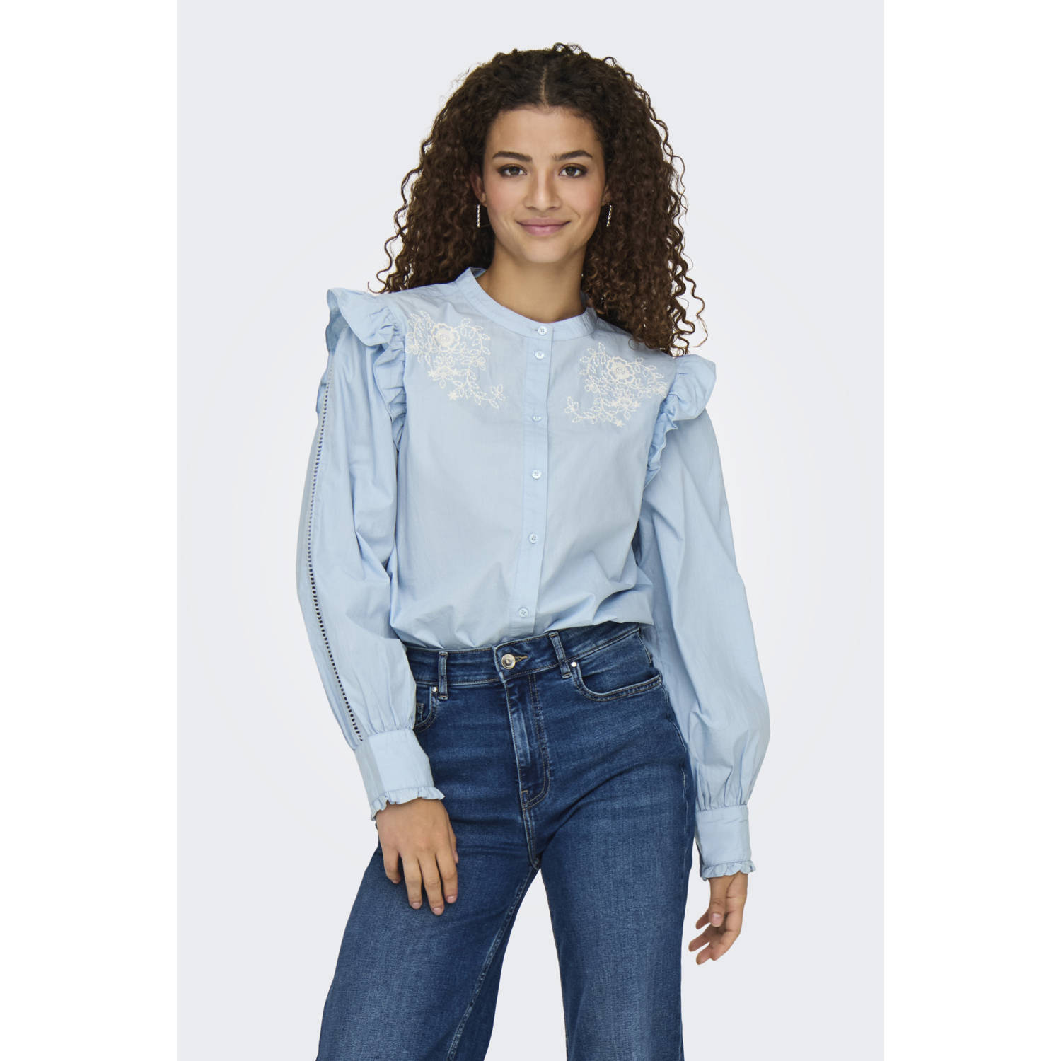 ONLY blouse lichtblauw