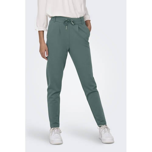 ONLY tapered regular waist pantalon grijsgroen afbeelding