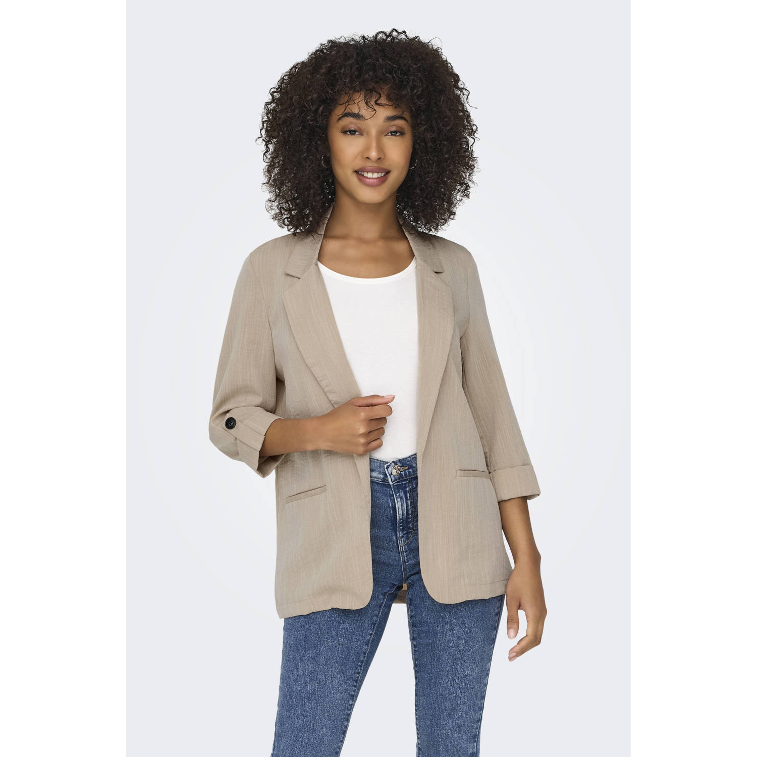 Only Elegante Marsa Blazer voor Vrouwen Beige Dames