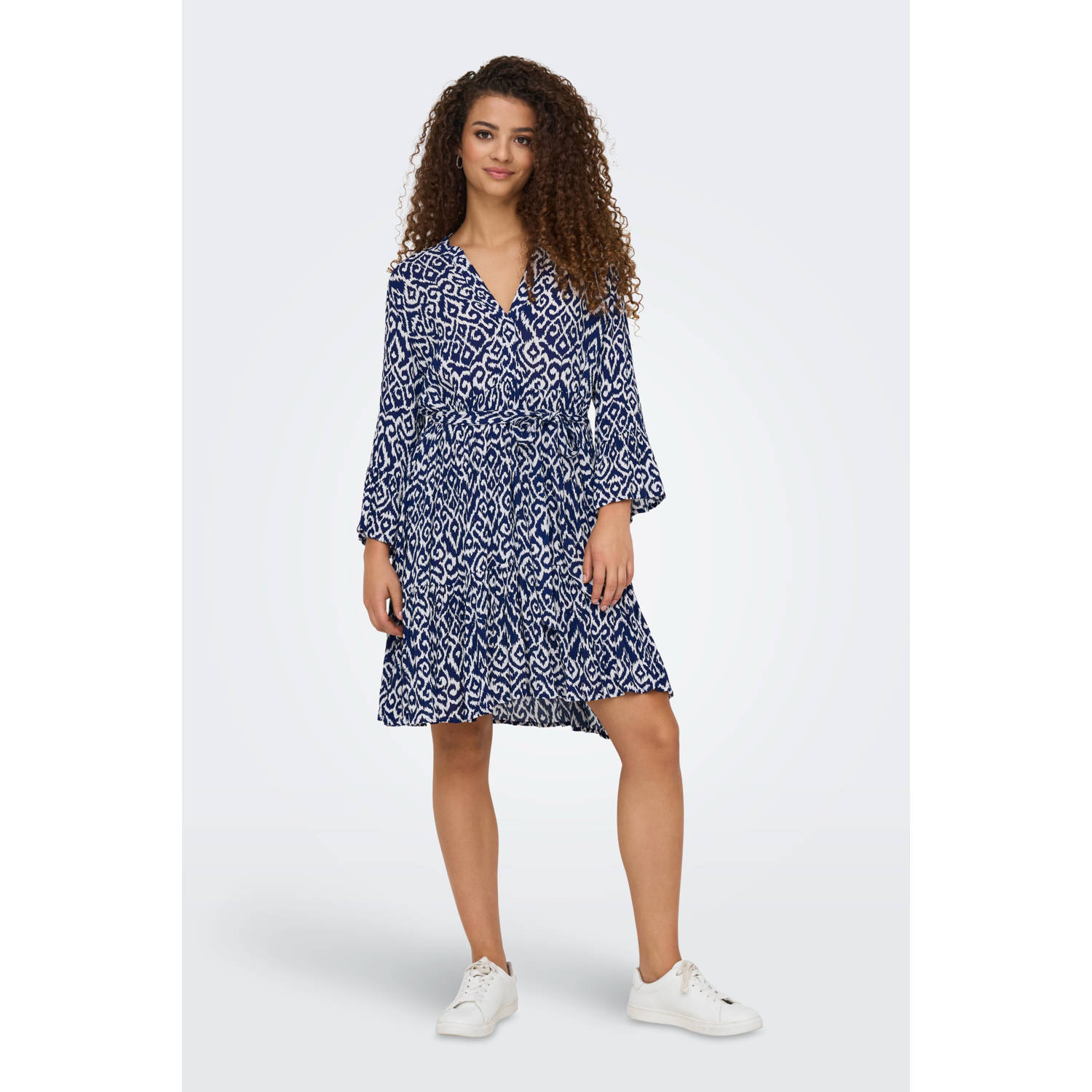 ONLY korte jurk blauw