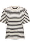 Cloud Dancer-Thin Black Stripe