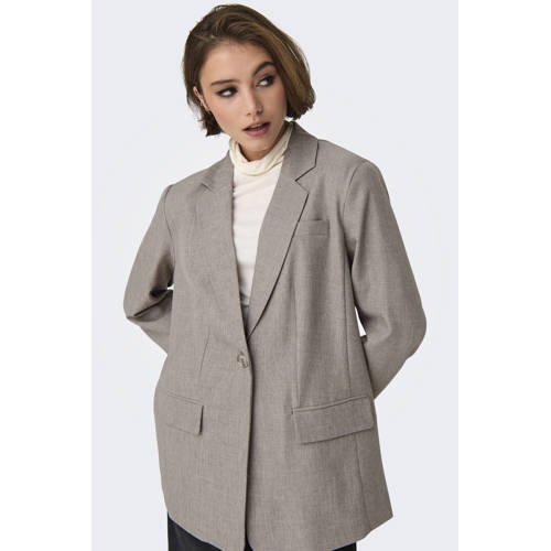 ONLY oversized blazer lichtbruin afbeelding