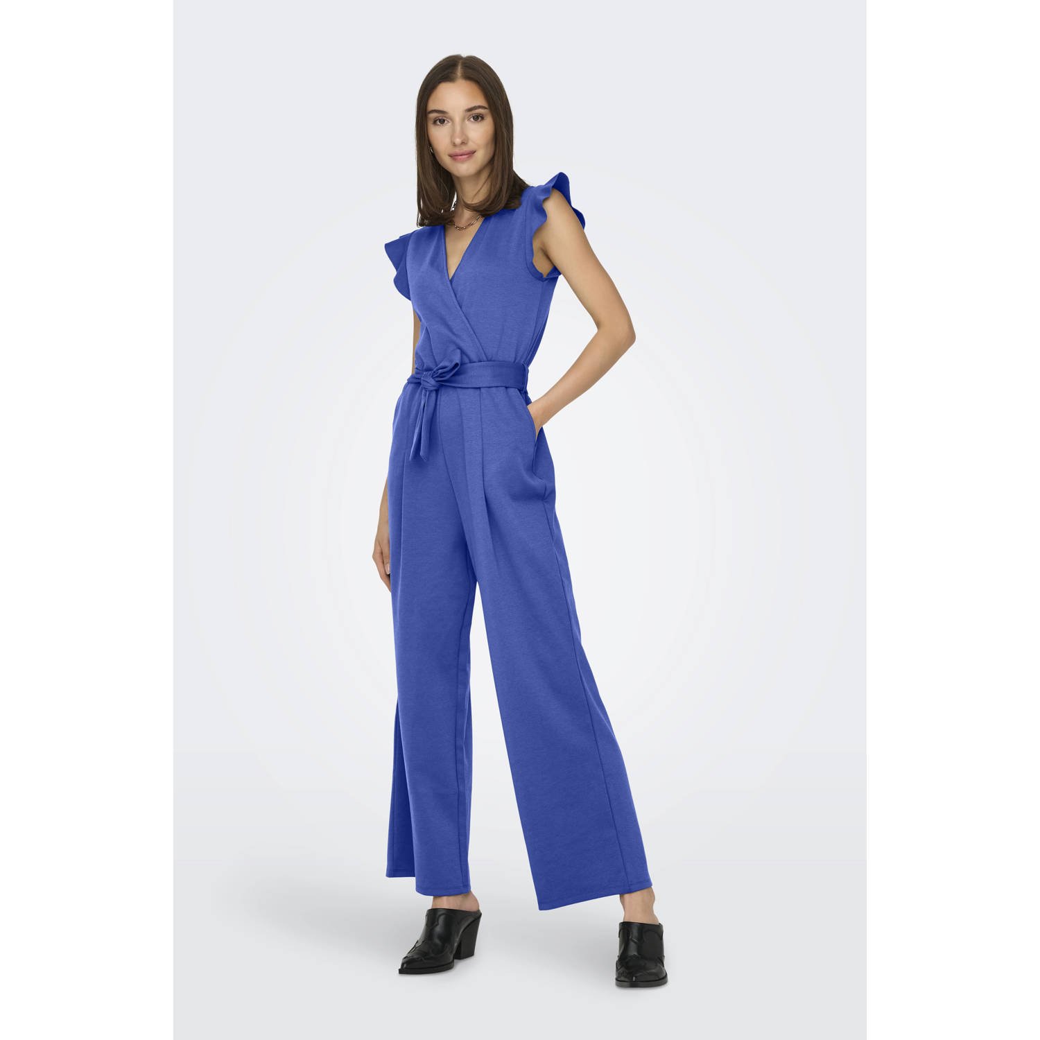 JDY regular jumpsuit blauw