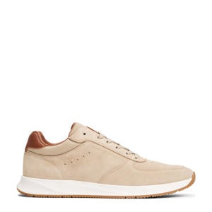 Hybride suède sneakers beige