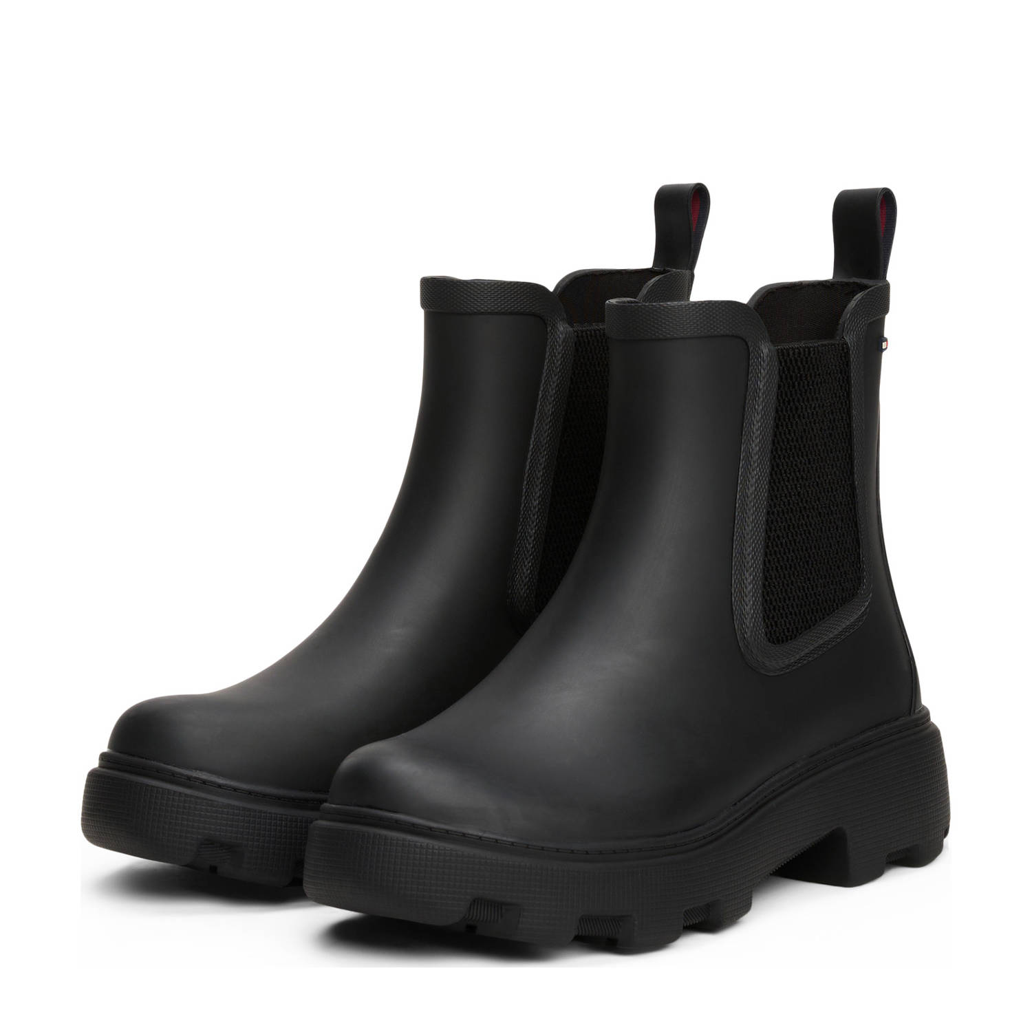 Tommy Hilfiger chunky regenlaarzen zwart