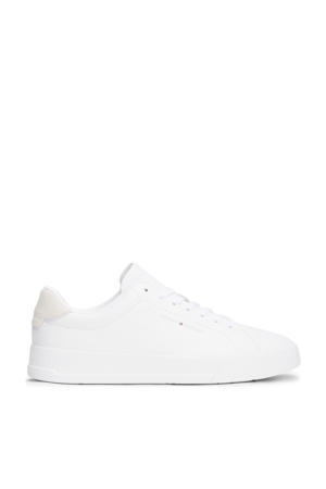  leren sneakers wit