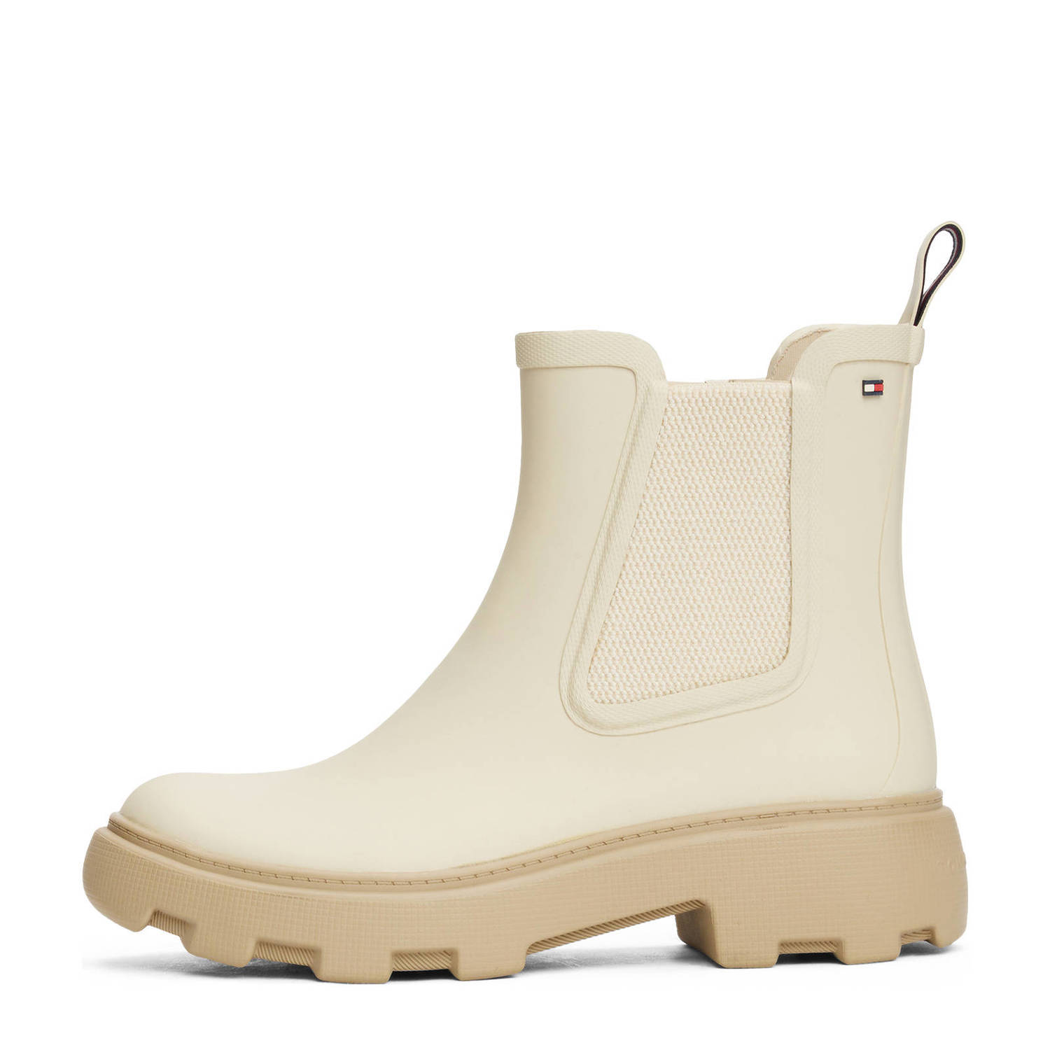Tommy Hilfiger chunky regenlaarzen ecru