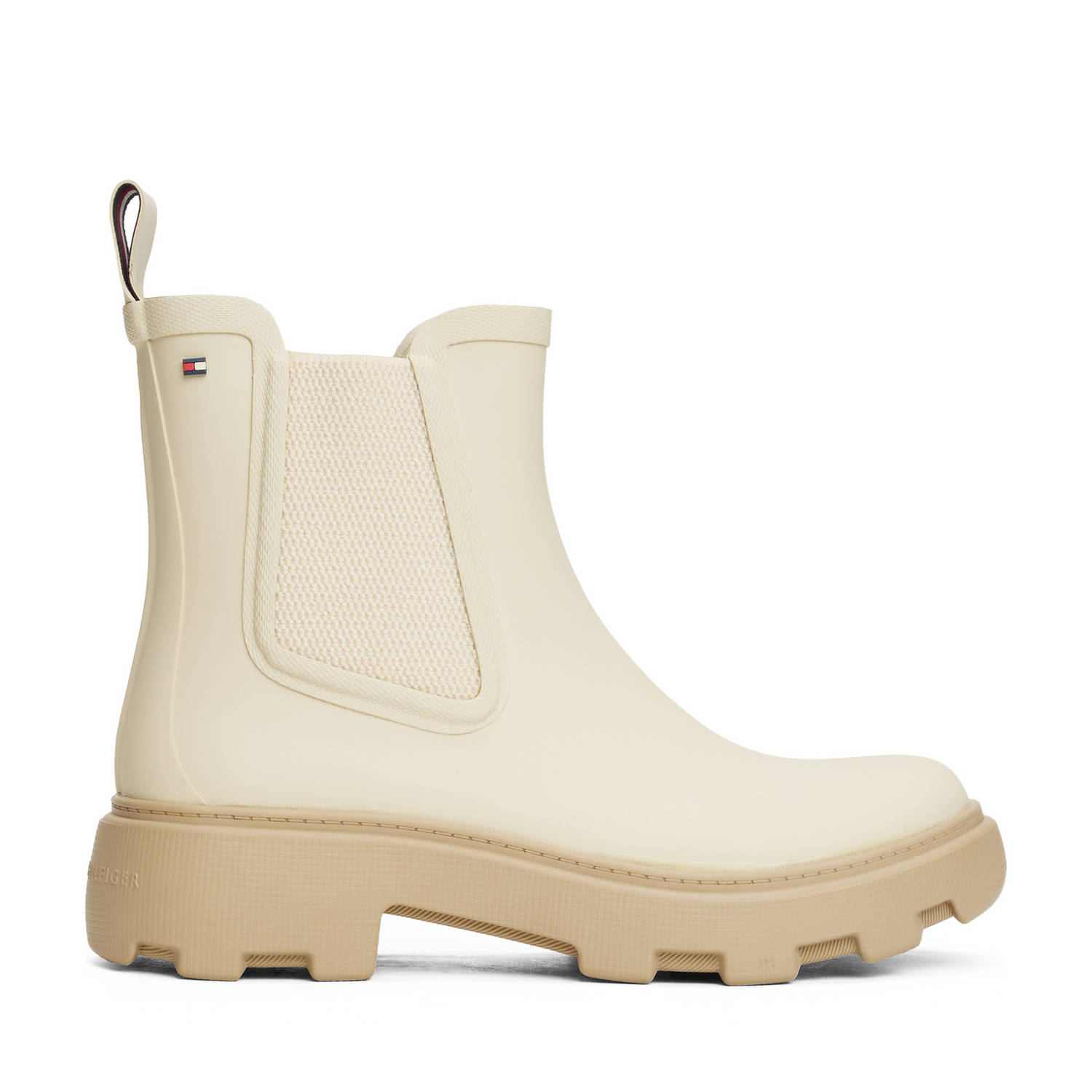 Tommy Hilfiger chunky regenlaarzen ecru