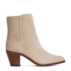 suède enkellaarzen beige