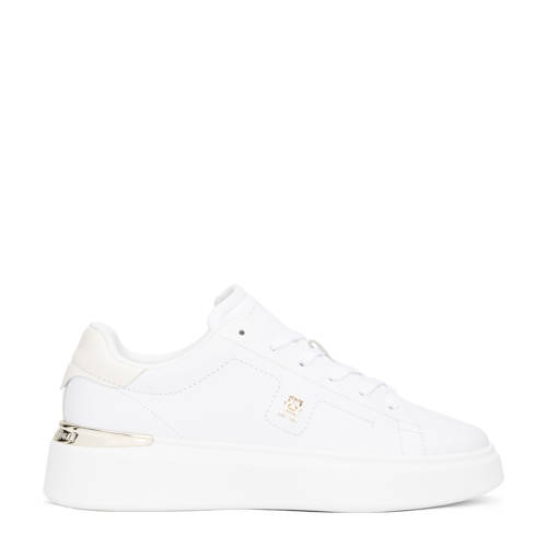 Tommy Hilfiger leren sneakers wit afbeelding