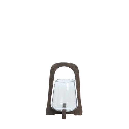 Light & Living windlicht Anosy - donkerbruin