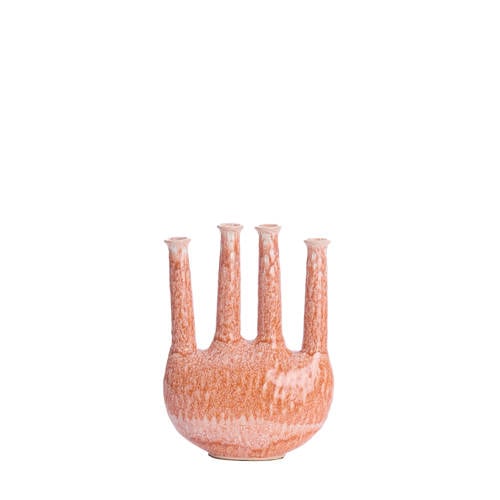 Light & Living vaas Bekapo (34,5x24,5 cm) - bruin/roze