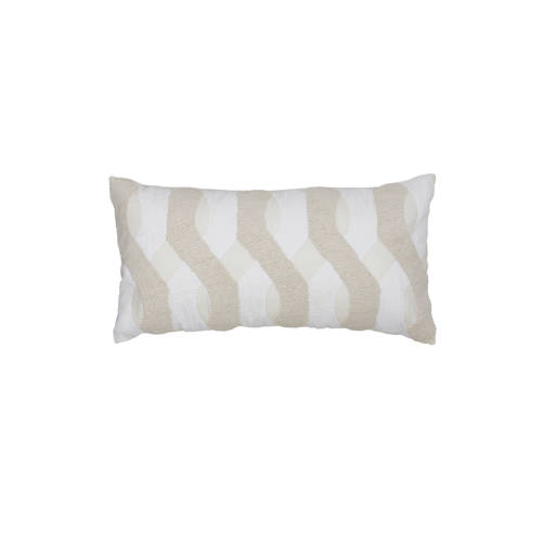 Light & Living sierkussen Bendigo (30x60 cm) - zand/off white