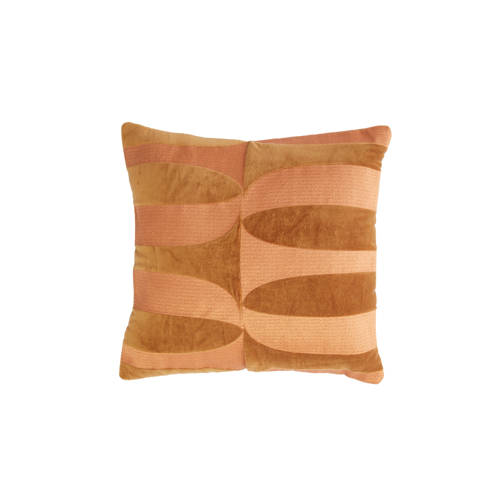 Light & Living sierkussen Cete (45x45 cm) - bruin/oranje