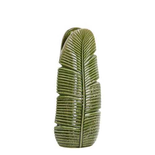 Light & Living vaas Lou (38,5x10 cm) - groen