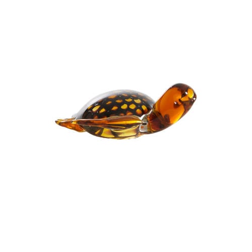 Light & Living ornament Turtle - bruin/oranje