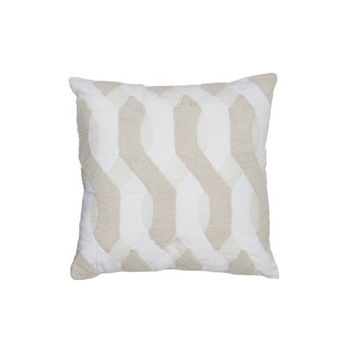 Light & Living sierkussen Bendigo (45x45 cm) - zand/off white