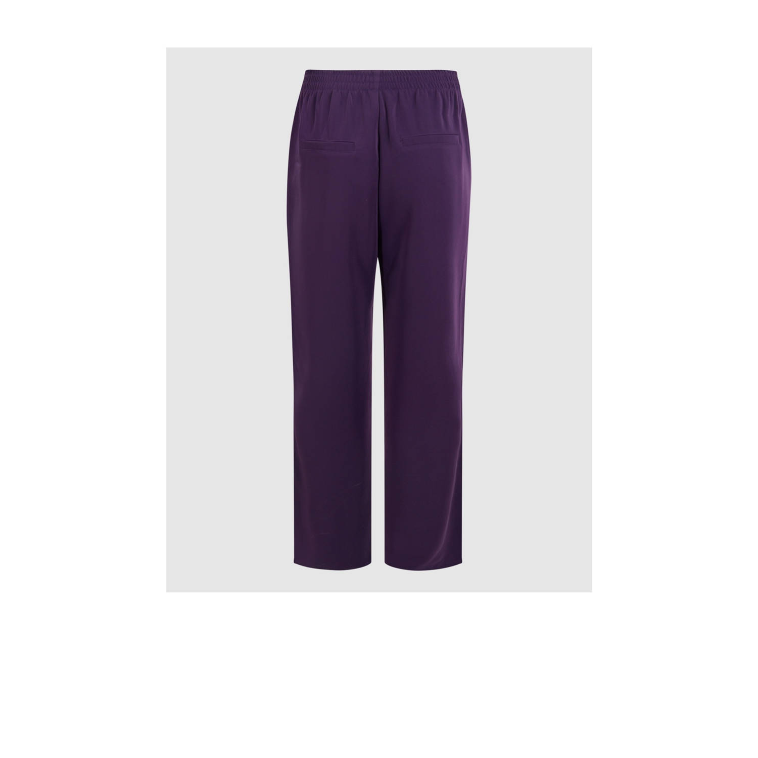 Shoeby wide leg high waist casual broek paars