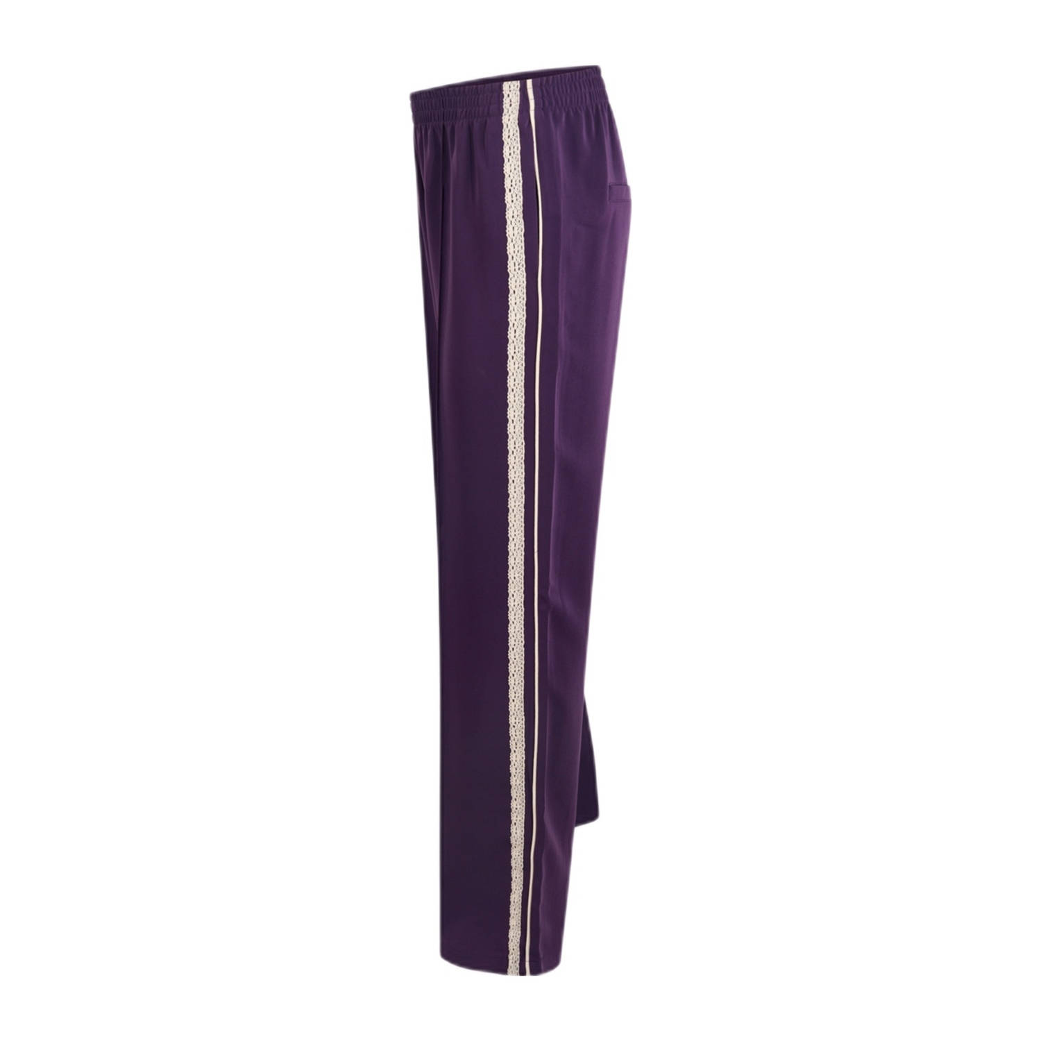 Shoeby wide leg high waist casual broek paars