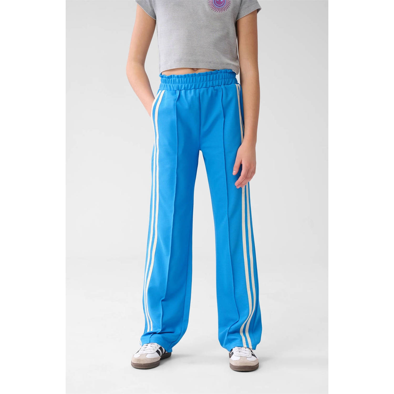 Shoeby straight casual broek blauw