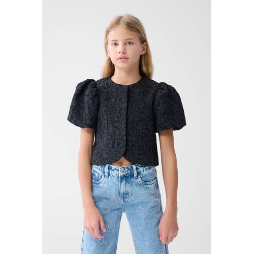 Shoeby blazer met pofmouwen zwart afbeelding