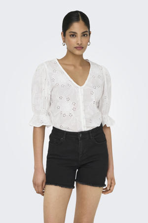blousetop wit broderie