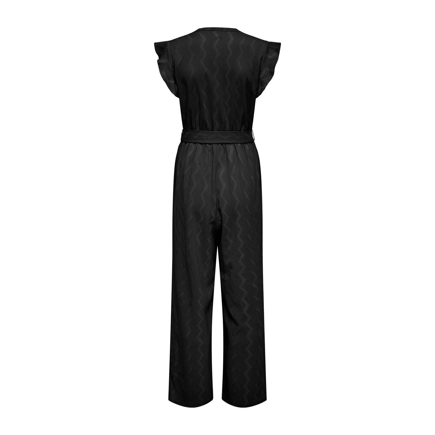 ONLY regular jumpsuit zwart gebreid