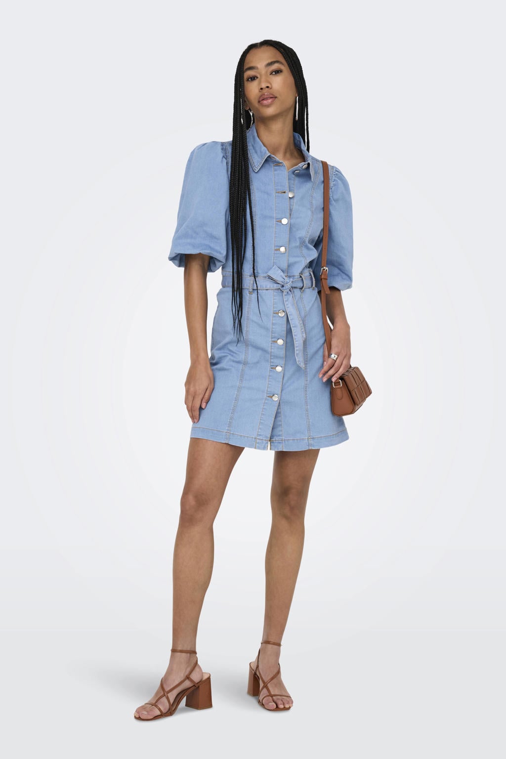 ONLY spijkerjurk light blue denim
