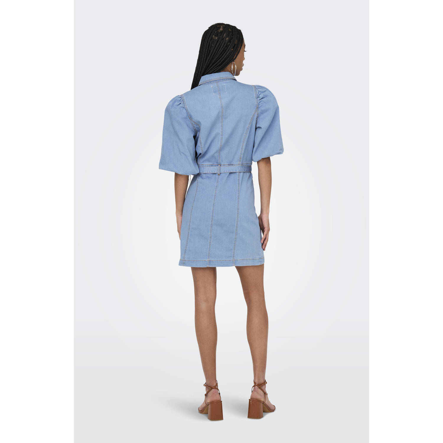 ONLY spijkerjurk light blue denim