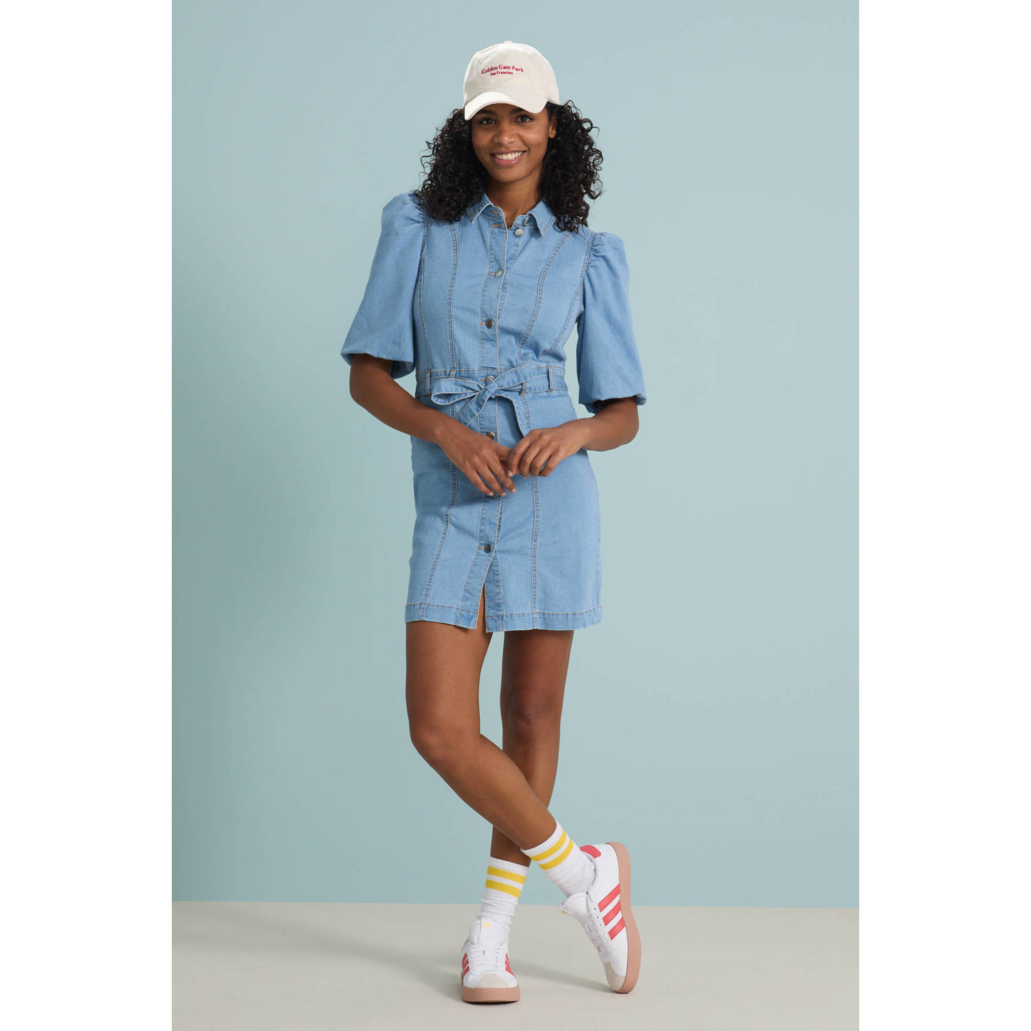 ONLY spijkerjurk light blue denim