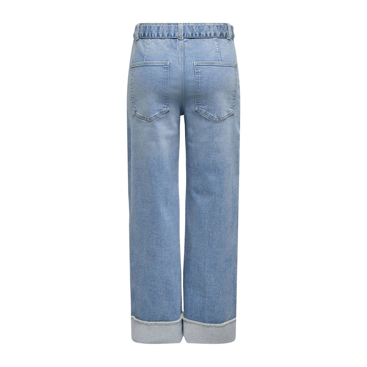 ONLY high waist wide leg jeans light blue denim