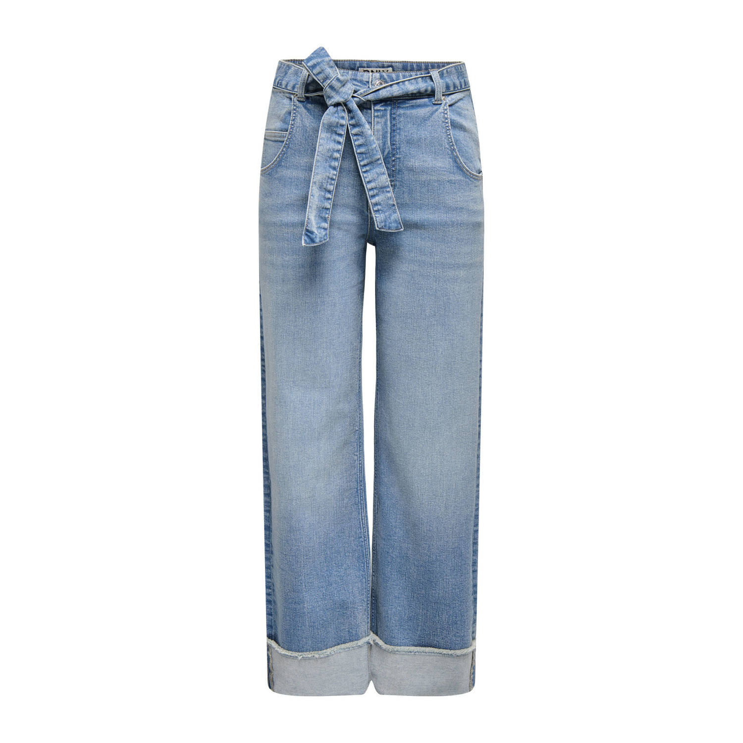 ONLY high waist wide leg jeans light blue denim