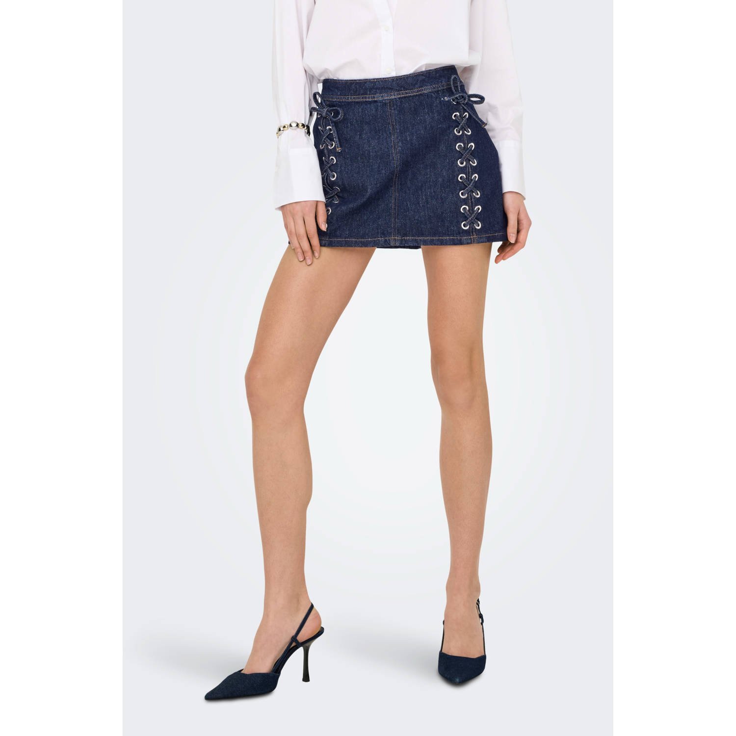 ONLY spijkerrok dark blue denim