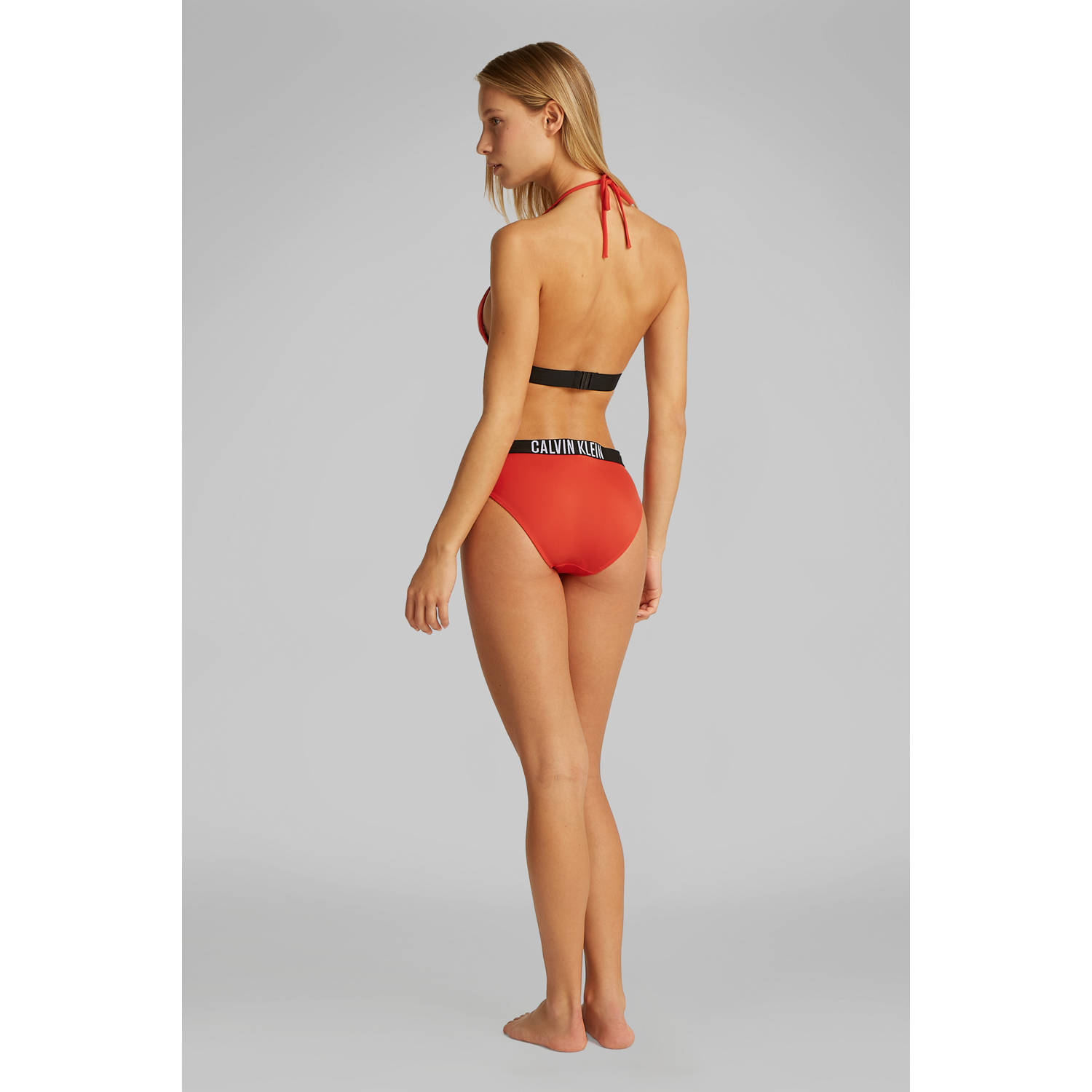Calvin Klein voorgevormde triangel bikinitop rood