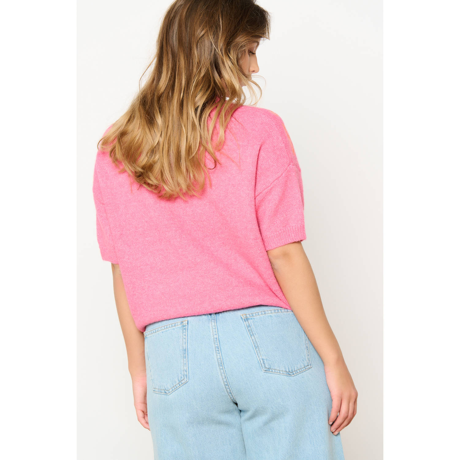 LOLALIZA trui gebreid roze
